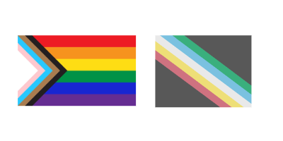 The LGBTIQ+ Flag and the Disability Pride Flag